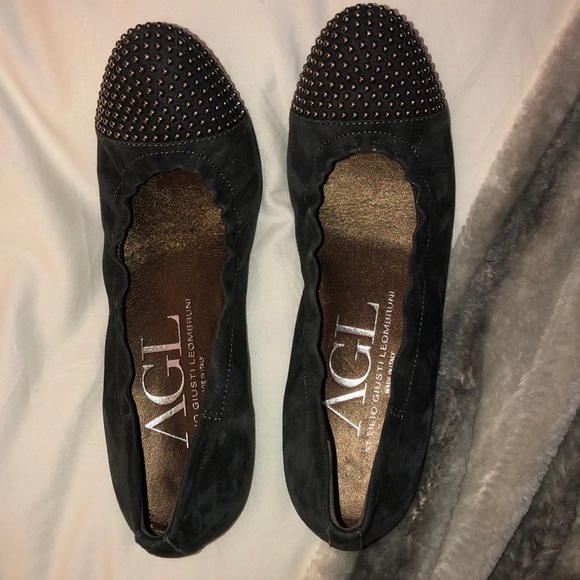Attilio Giusti Leombruni Shoes - Never Worn AGL Studded Flats Attilio Giusti Leombruni Shoes - Never Worn AGL Studded Flats